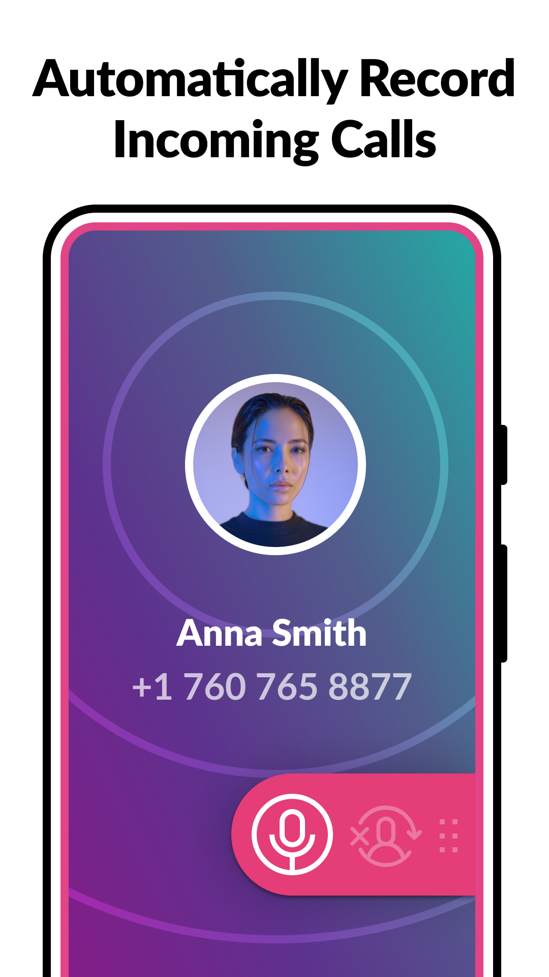 Cube Call Recorder ACR Interface