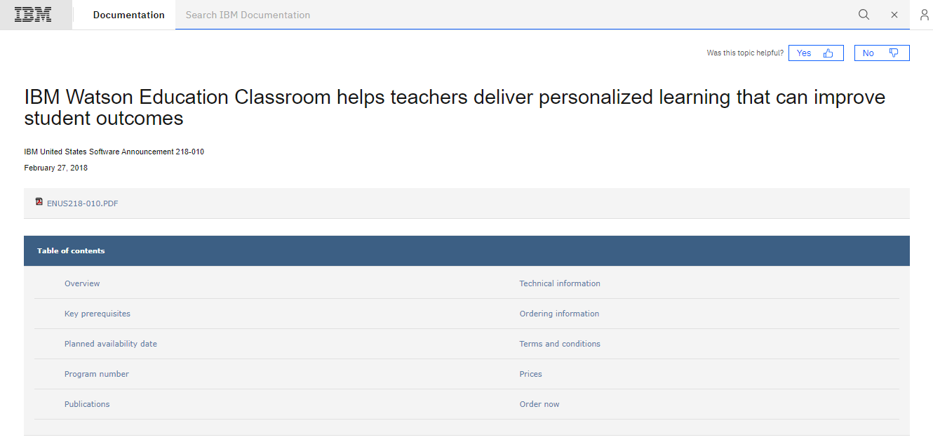  IBM Watson Education for AI Tools for Students and Teachers