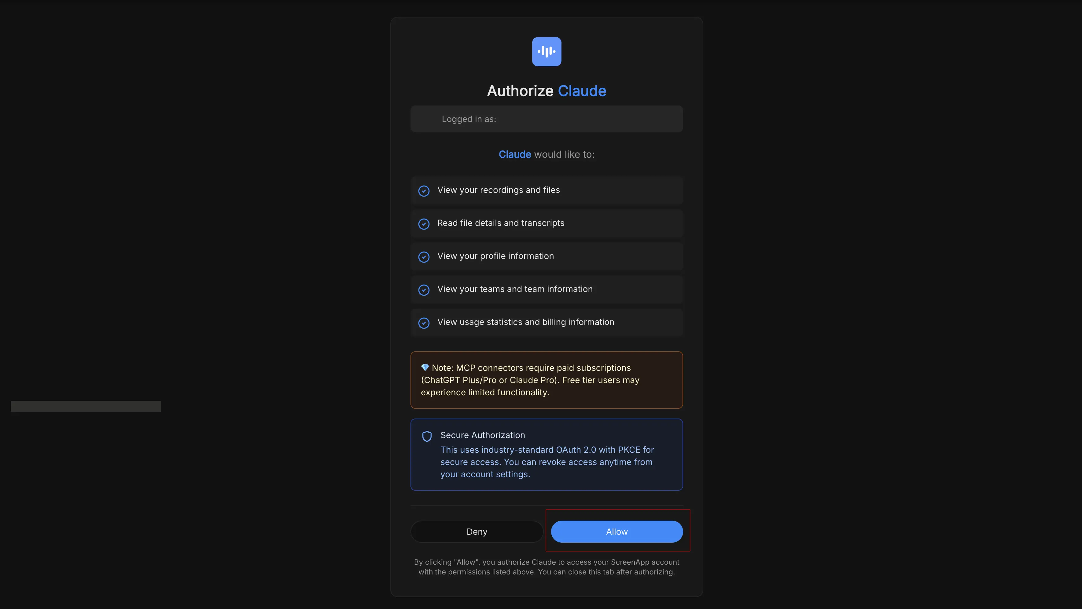 ChatGPT connector setup form with OAuth configuration