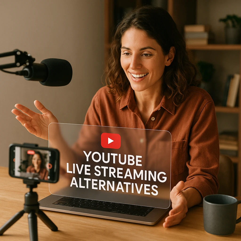 Modern streaming setup with multiple monitors