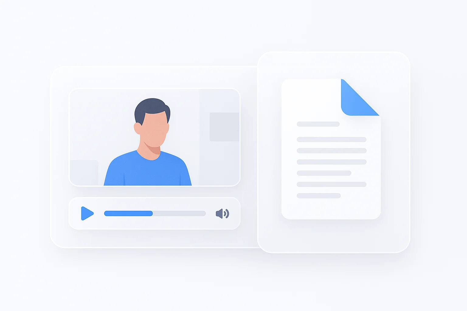 Multimodal AI workspace showing video and PDF analysis together