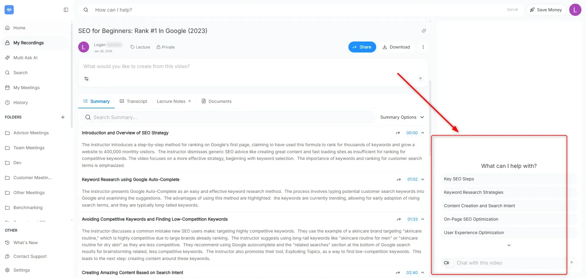 Listening AI – step 1