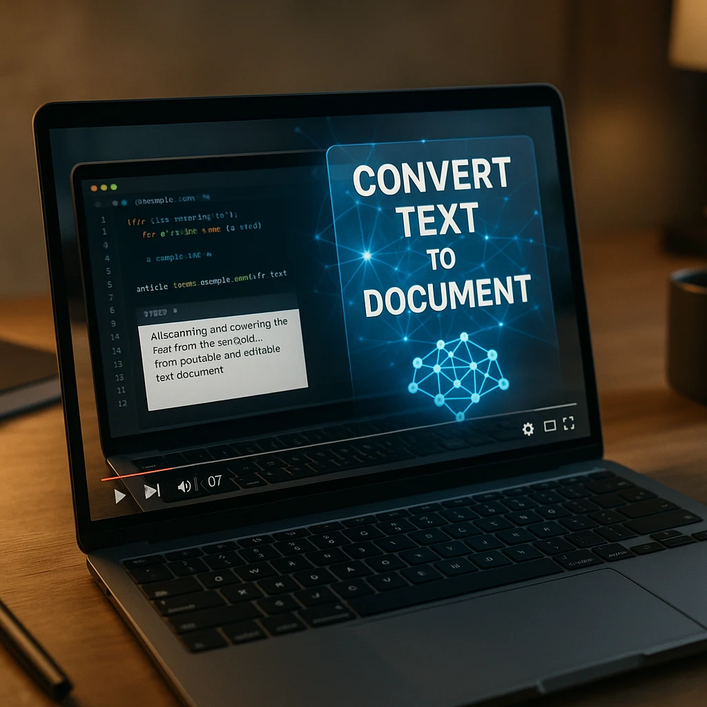 Video OCR technology extracting text from video frames