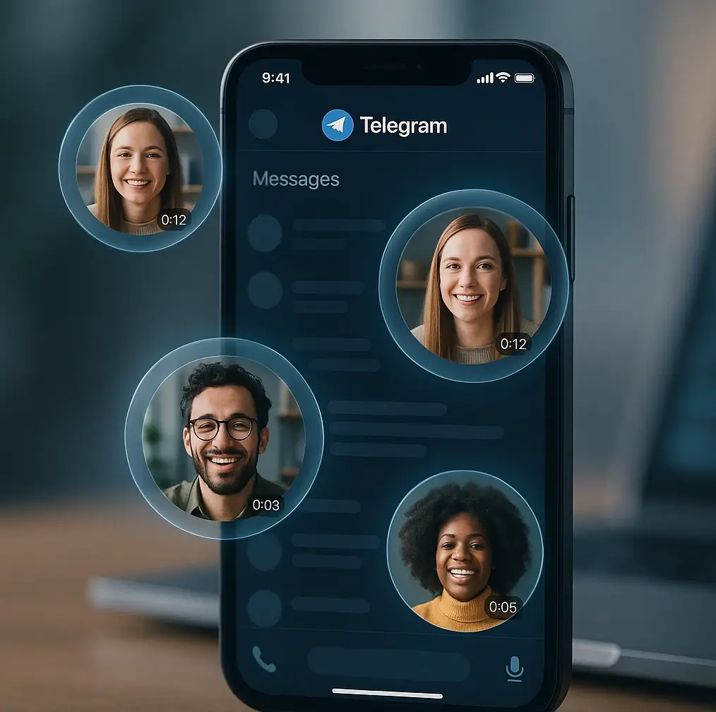 Telegram troubleshooting interface